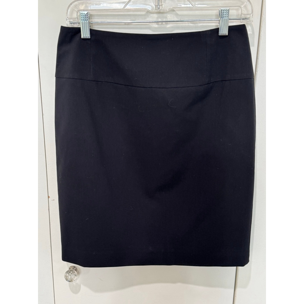 Women's INC International Concepts Black Petite lined back zip Pencil Skirt 6P